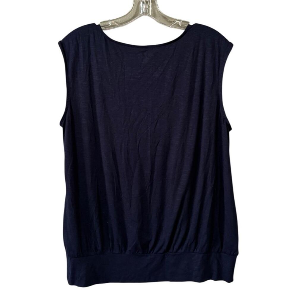 LOFT Women Sz Large Sleeveless V-Neck Lightweight Modern Office Business Casual - Picture 2 of 10